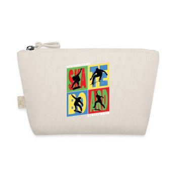 Skateboarding Skate Skater Skateboard Sk8 Vintage - Bio-Täschchen - Natur - Vorne