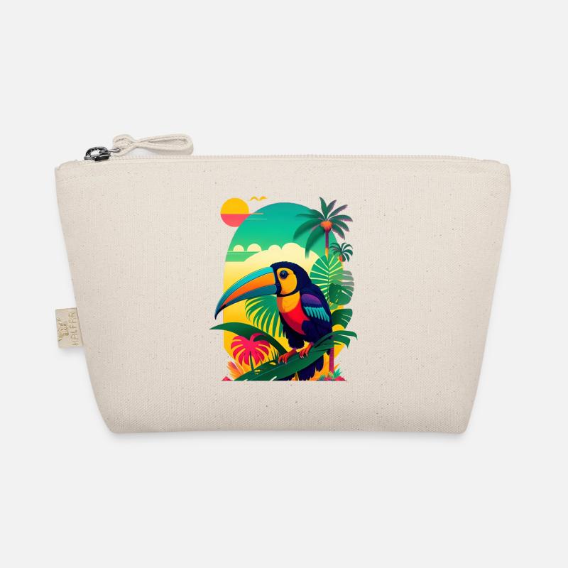 Sundown mit Tucan - Bio-Täschchen - Natur