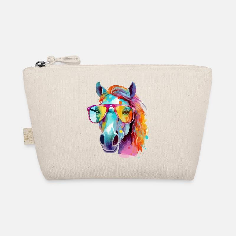 Mana the bespectacled mare Organic Pouch