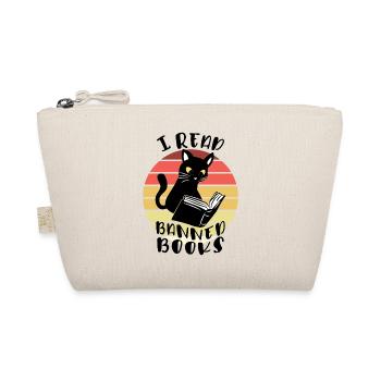 I read banned books Cat - Organic Pouch - nature - Front