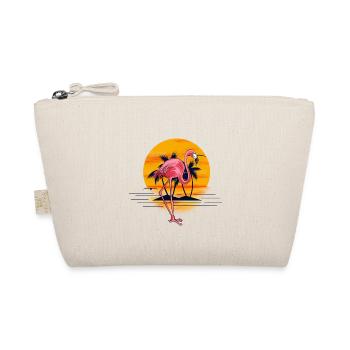 Summer flamingo sunset - Organic Pouch - nature - Front