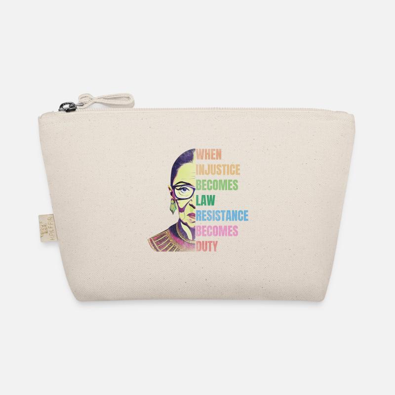 Feminist quotes RBG - Organic Pouch - nature