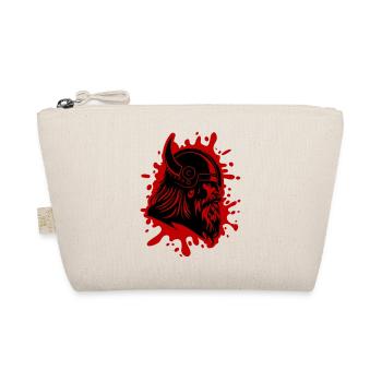 Viking Head Viking Warrior - Organic Pouch - nature - Front