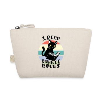 I read banned books Cat - Organic Pouch - nature - Front