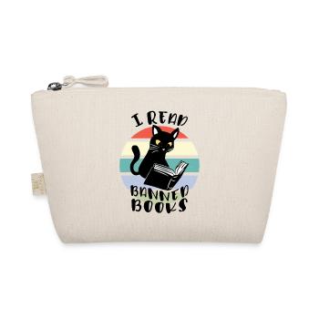 I read banned books Cat - Organic Pouch - nature - Front