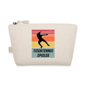 Tischtennisspieler - Bio-Täschchen - Natur - Vorne