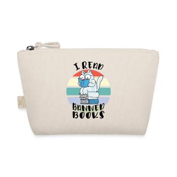 I read banned books Cat - Organic Pouch - nature - Front