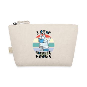 I read banned books Cat - Organic Pouch - nature - Front