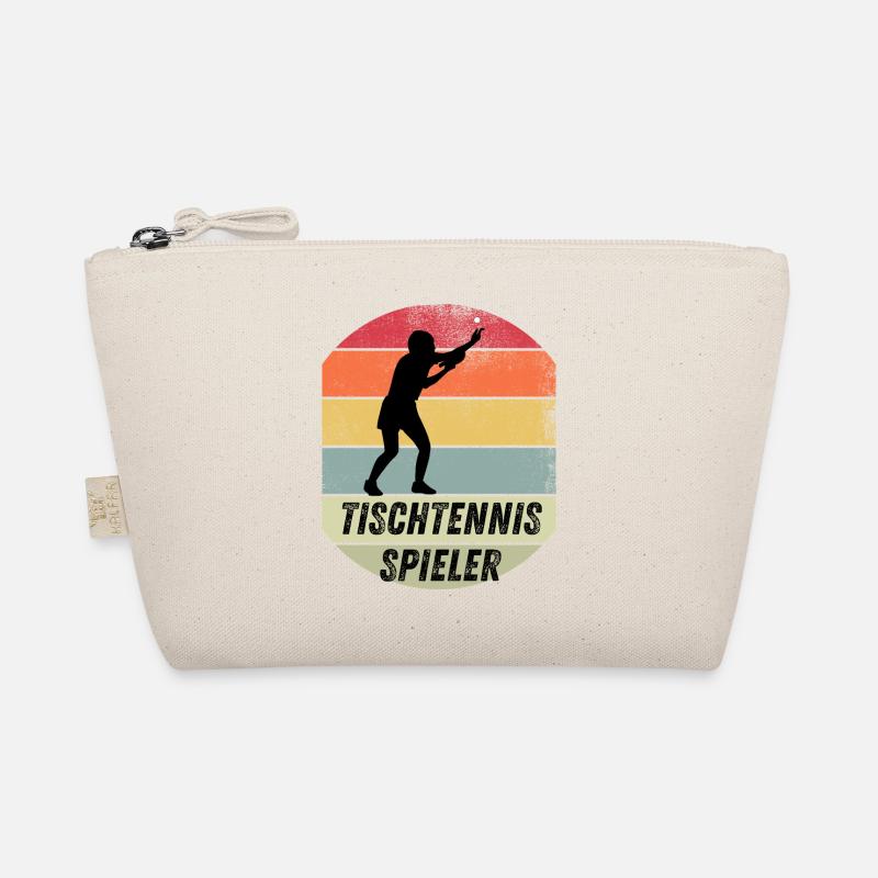 Tischtennisspieler - Bio-Täschchen - Natur