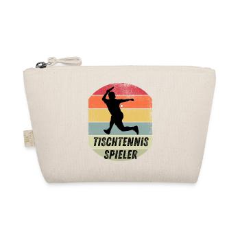 Tischtennisspieler - Bio-Täschchen - Natur - Vorne