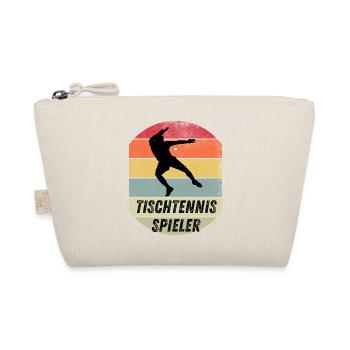 Tischtennisspieler - Bio-Täschchen - Natur - Vorne