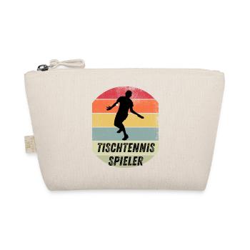 Tischtennisspieler - Bio-Täschchen - Natur - Vorne