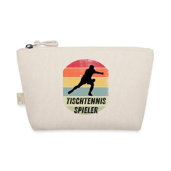 Tischtennisspieler - Bio-Täschchen - Natur - Vorne
