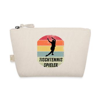Tischtennisspieler - Bio-Täschchen - Natur - Vorne