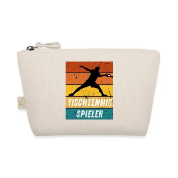 Tischtennisspieler - Bio-Täschchen - Natur - Vorne