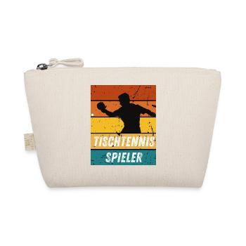 Tischtennisspieler - Bio-Täschchen - Natur - Vorne