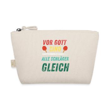 Vor Gott sind alle Schläger gleich - Bio-Täschchen - Natur - Vorne