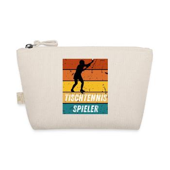 Tischtennisspieler - Bio-Täschchen - Natur - Vorne
