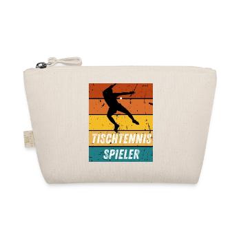 Tischtennisspieler - Bio-Täschchen - Natur - Vorne