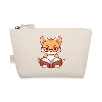 Süßer Fuchs liest ein Buch - Bio-Täschchen - Natur - Vorne