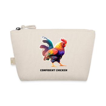 CONFIDENT CHICKEN - Bio-Täschchen - Natur - Vorne