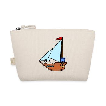 Toy sailboat - Organic Pouch - nature - Front
