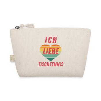 Ich liebe Tischtennis - Bio-Täschchen - Natur - Vorne