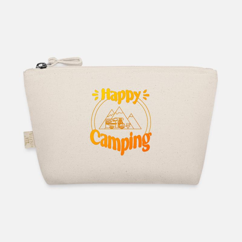Happy Camping - conception graphique joyeuse et cool Trousse biologique