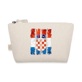 Croatian national flag emblem Croatia Hrvatska hrv - Organic Pouch - nature - Front