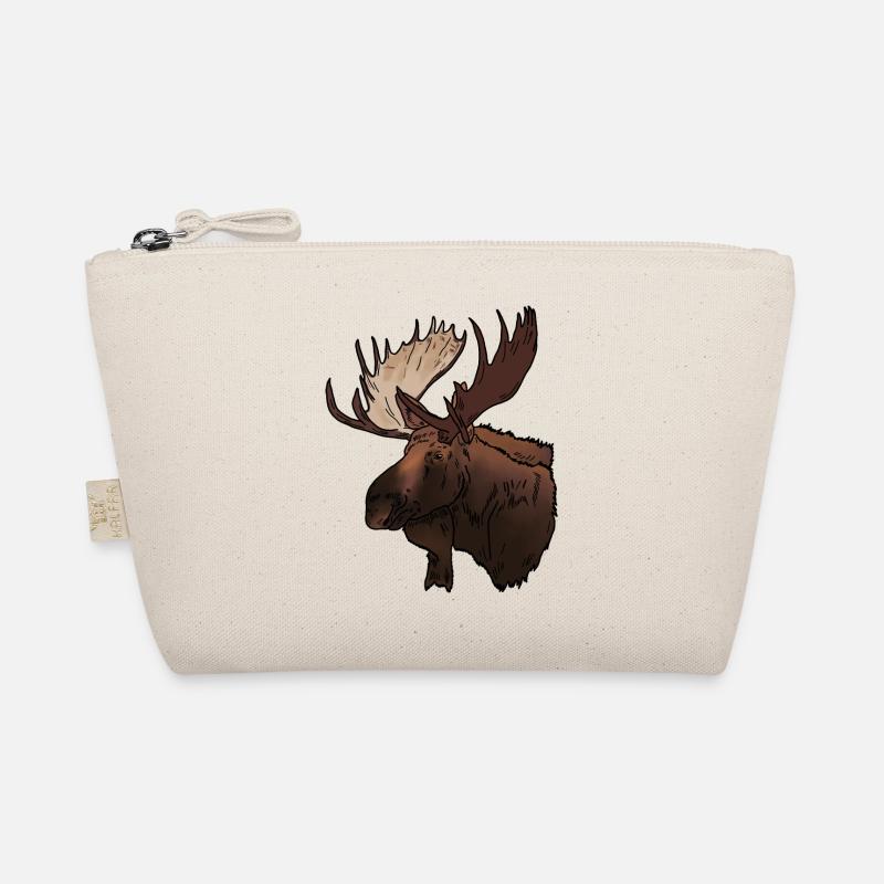 Moose head Organic Pouch