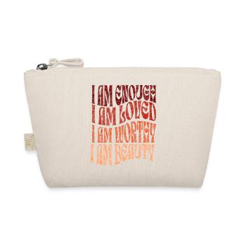 self-love affirmation for women - Organic Pouch - nature - Front
