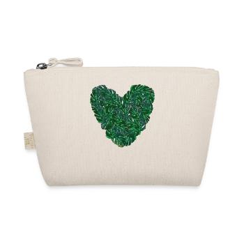 Feuille coeur vert - Trousse biologique - nature - Devant