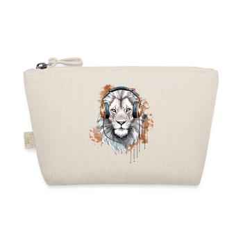 Heko the audiophile lion - Organic Pouch - nature - Front