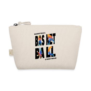 Basketball Basketballspieler Spieler Vintage Bunt - Bio-Täschchen - Natur - Vorne