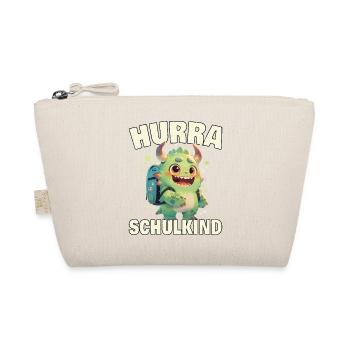 Monstre d’inscription scolaire Hourra d’écolier avec dossier scolaire - Trousse biologique - nature - Devant