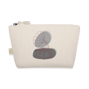 « Gramophone », Boho Line Art Design, série « Music » - Trousse biologique - nature - Devant