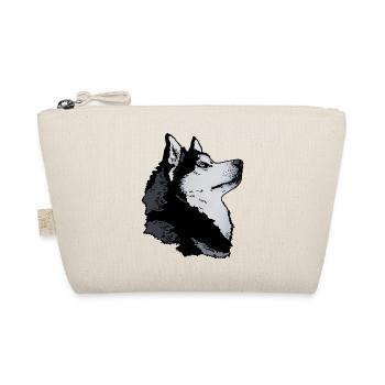 Husky Kopf - Bio-Täschchen - Natur - Vorne