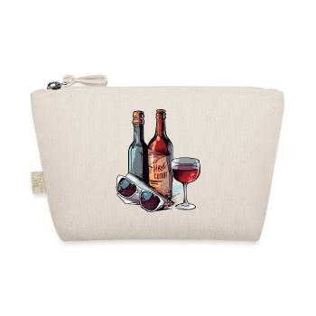 Wine bottles and glasses - Organic Pouch - nature - Front
