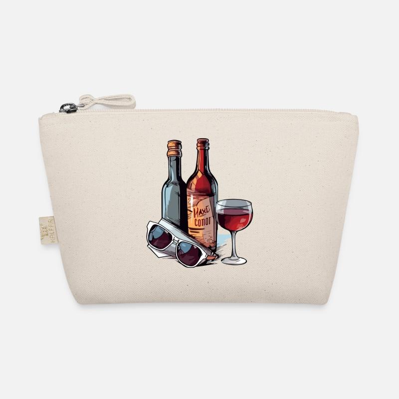 Wine bottles and glasses Organic Pouch