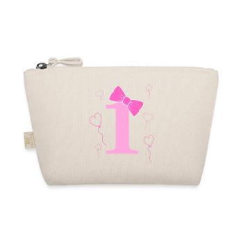 1st birthday girl - Organic Pouch - nature - Front