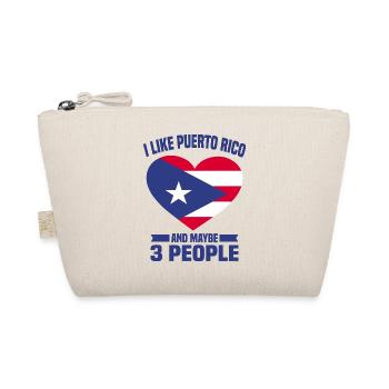 Puerto Rico | Puerto Ricaner Flagge Geschenkideen - Bio-Täschchen - Natur - Vorne