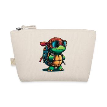 Tortue d’aventure avec lunettes de soleil et sac à dos - Trousse biologique - nature - Devant