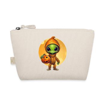 Alien & Pumpkin: Halloween Sunset - Organic Pouch - nature - Front