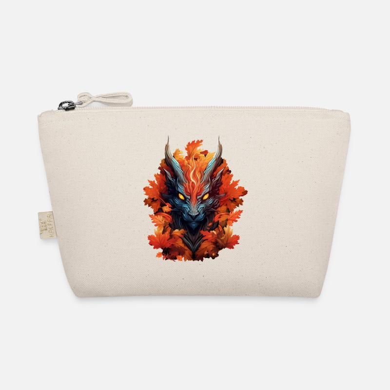 Herbst-Drache aus Laub Bio-Täschchen