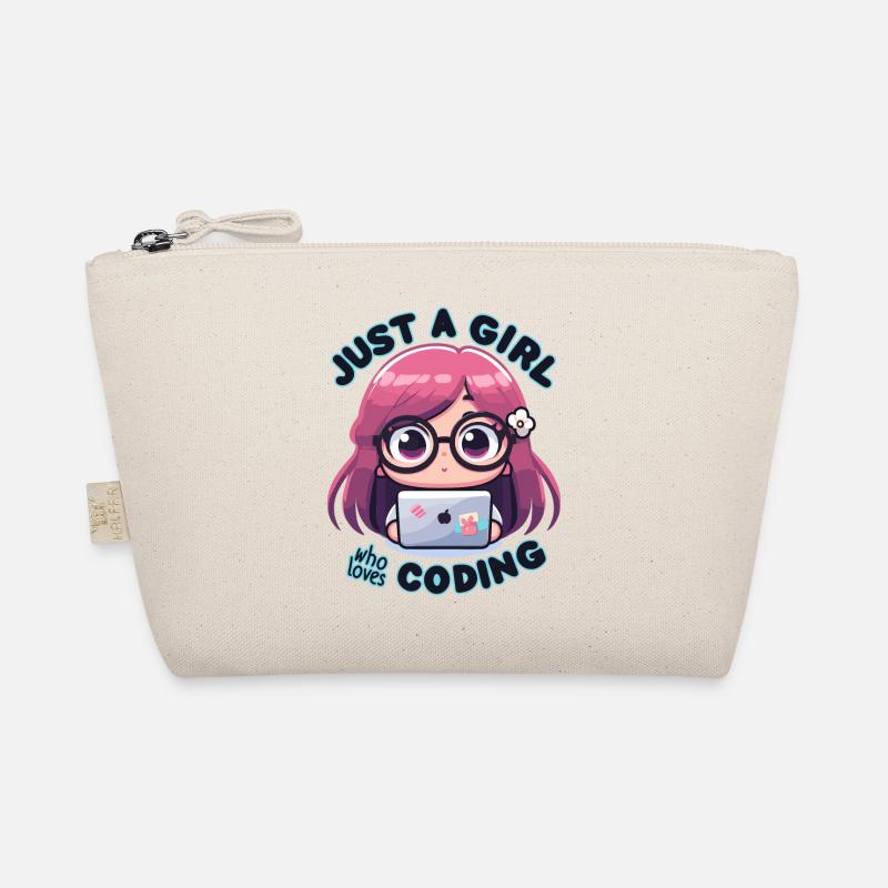 JUSTE UNE FILLE QUI AIME CODER Trousse biologique