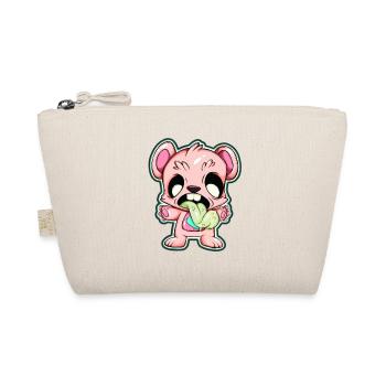 Teddybär Zombie - Bio-Täschchen - Natur - Vorne