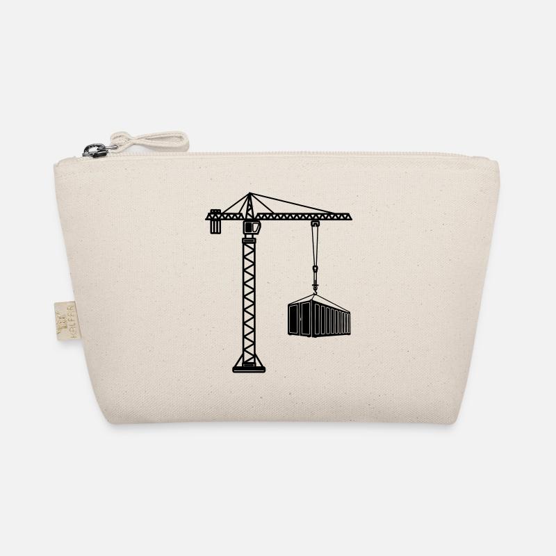 Construction crane with sea container Organic Pouch