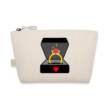 Bague de mariage dans la boîte Logo du bijoutier - Trousse biologique - nature - Devant