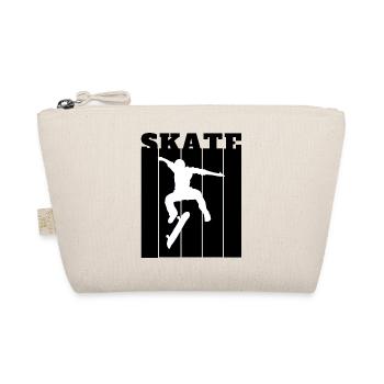 Skateboard Skate-Fan Skaten Skateboarding Skater - Bio-Täschchen - Natur - Vorne