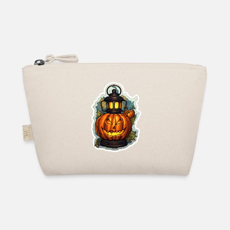 Halloween Pumpkin Lantern Organic Pouch
